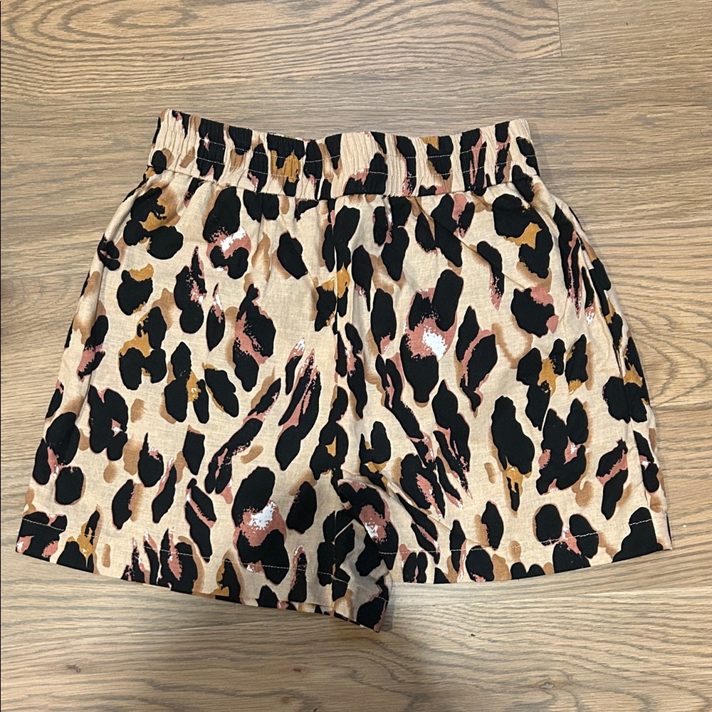 Never Fully Dressed High Waist Leopard Print Shorts